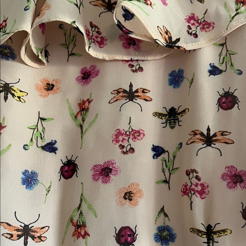 Betsey Johnson Pink Floral Ruffle Mini Dress - Picture 7 of 12